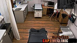 aria nicole corporate slave nurse deepthroats gags on cock