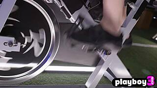 Redhead Milf Poses After Workout in Revealing Outfit