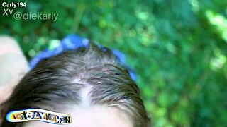 outdoor tease with glasses teen deepthroating bbc