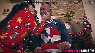 daddy's monster cock unwraps teen lingerie gift for wild taboo ride