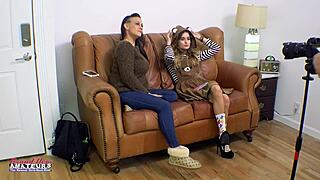 Skinny gypsy Pamela pokes pussy for her wet BJ?