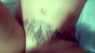 coroa milf with slutty face lets me raw fuck her wet shaved pussy creampie