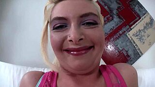 Innocent Vanessa's First Porno Casting Turns into Wild Striptease Orgasm