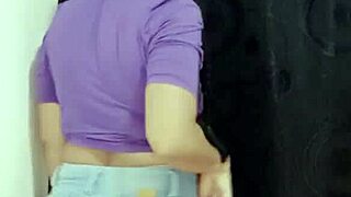 allisonvega the brunette latina milf slowly strips teasing her natural tits