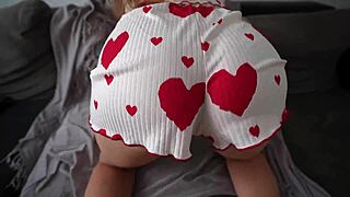 i pounded her juicy curves right through those tight shorts