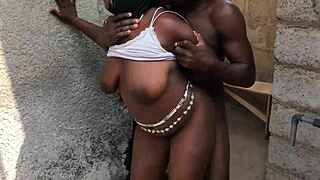 outdoor boob bitch banging