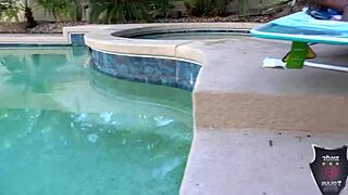 Pool guy rome major rides ashley pink cowgirl style