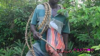 local african babes caught fucking monster cock outdoors in bush