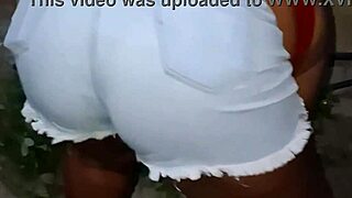 Curvy Neighbor's Huge Ass Shakes While Cleaning Yard in Homemade Tease