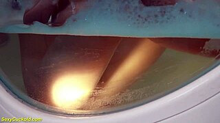 katty west teen fingers shaved pussy to orgasm in wet bathtub