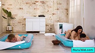 Natasha Nice Hosts Joshua Lewis Apollo Banks Nuru Massage Session