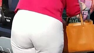 Filthy fat granny ass craves rough pounding