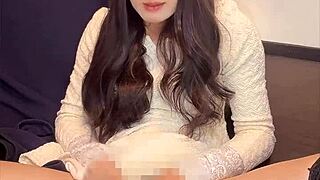 Quiet crossdressing ladyboy in mini dress strokes cute ass mysteriously.