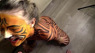 hot brunette babe cumshot compilation on ass tits and mouth