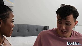 BIG BLACK NURSE MILF TITTYFUCKS PATIENT'S MONSTER COCK AND SWALLOWS EVERY DROP