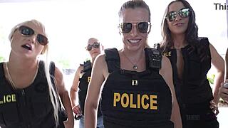 Beat Cops Pound Cory Chase in Reverse Anal Milf Gangbang