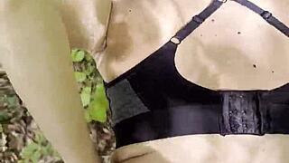 Pov Brunette Slut Blowjob Then Raw Fuck In Forest Swallows Cum