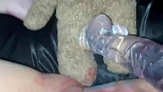 hey check this virgin 18yo arab girl in la masturbating deep with huge glass dildo on her wet tight pink pussy