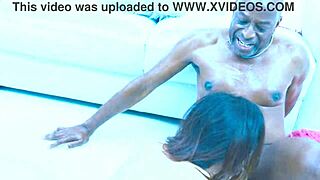 Filthy brunette noa tevez stretches ass for bbc interracial pounding!