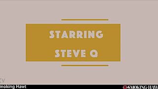 Slutty brunette latina smokes while cowgirl riding to cumshot