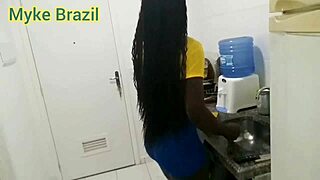 fernanda chocolate crashes myke brazil's copa watch party for epic facial 😈🍆💦