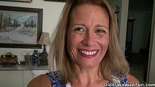 american milf jayden matthews rams dildo deep in her pantyhose pussy