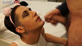nick foxx feels the raw passion in her gagging deepthroat bliss