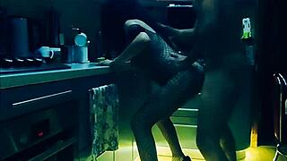 Slender beauty in bodysuit, wanna see her kitchen pounding?