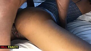 hey check out sexy hellen getting her tight pussy pounded doggy style in the bedroom