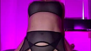 POV Curvy Asian Milf Deepthroats Then Cums on Stocking Feet