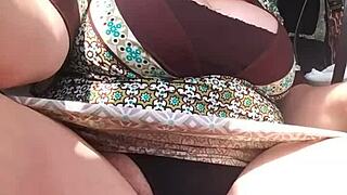 zoom in on my wet pussy while groping tits in truck