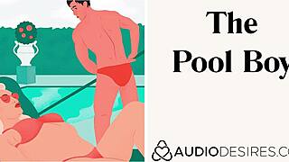 hey ladies, pool boy asmr gets you moaning wet
