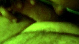 Curly Glasses Girl Sucks Cock on Hidden Cam!