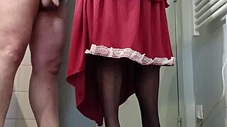 maitresse kantalis slams chained slave hard in home dungeon!