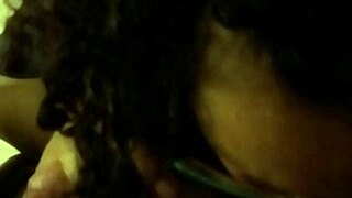 Curly Glasses Girl Sucks Cock on Hidden Cam!