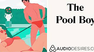 hey ladies, pool boy asmr gets you moaning wet