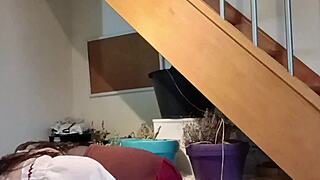 maitresse kantalis slams chained slave hard in home dungeon!