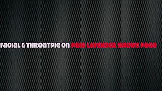 yo this bratty brunette's perfect feet make you pound her throat for sloppy deepthroat facial cumshot