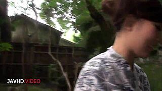 imagine aoi mizuno steaming up outdoors slurping japanese milf blowjob exploding in cumshot bliss