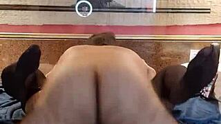 alinemilf bends over showing big ass pussy lips gaping for deep creampie toy play