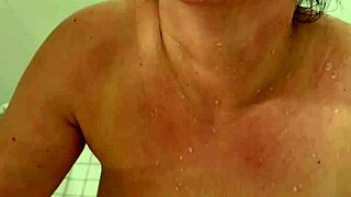 Amateur Wife's Thrilling Golden Shower Bliss in Shower