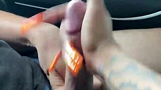 Uber Driver Gets Horny Watching Me Kiss Boyfriend, Exposes Pierced Clit Beaver!