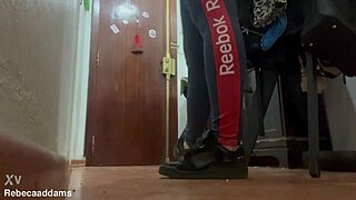 Secret hidden cam captures voyeur foot fetish on public footbridge