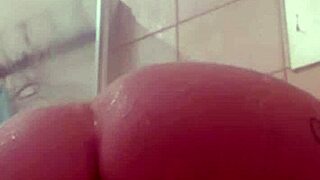 she hops in the shower for some naughty fingering fun time