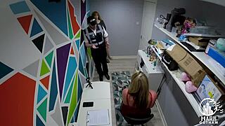 maisie lewis plays shoplifting slut in curvy milf parody