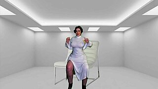 granny princess leia fingers and licks under darth vader's command