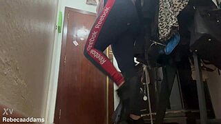 Secret hidden cam captures voyeur foot fetish on public footbridge