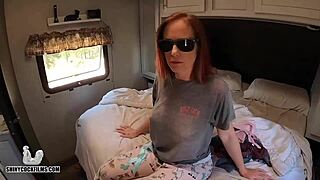 Jane Cane surprised post-lasik with intense shiny cock filming action