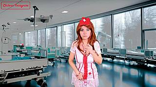 Perverse Nurse JOI Teases Patient with Toys in Hospital Uniform