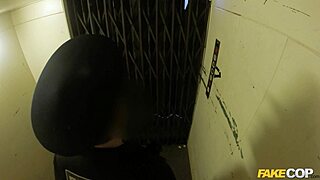 Leggy British Blonde's Heart-Pounding Elevator Fuck with Fake Cop